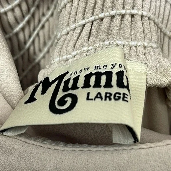 Show Me Your MuMu Emma Ruffle Maxi Dress Show Me The Ring Crisp Size Large SR46 - Picture 5 of 9